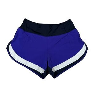 ATHLETA Running Shorts Womens S Purple Blue White Athletic Gym‎ Workout